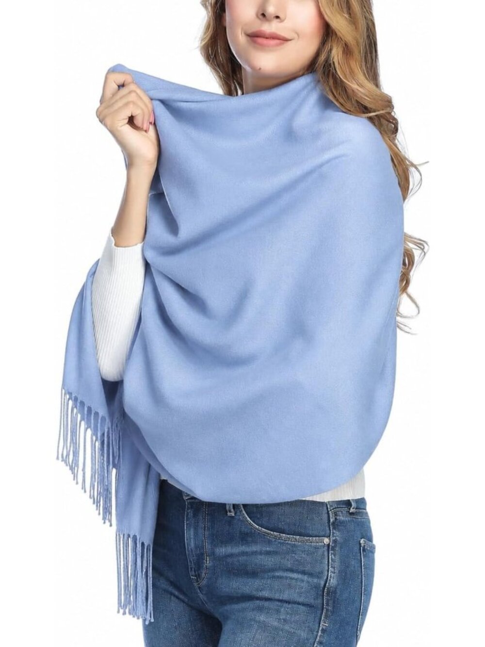 Cozy Thick Oversized Pashmina Shawl Wrap - Perfect for Evening Dresses & Winter